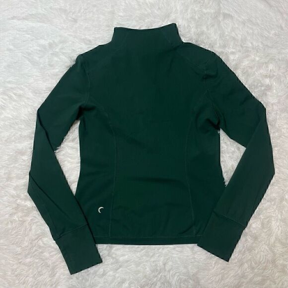 Zyia Active Jacket Womens Size M Green 1/2 Zip Athletic Pocket Long Sleeve Top - Picture 8 of 9